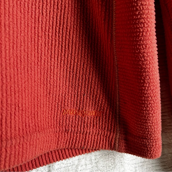 Patagonia Vintage Synchilla Women M Pink Lightweight Ribbed Terry Fleece Jacket - Picture 4 of 16